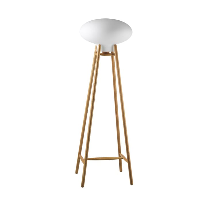 U5 Hiti golvlampa - Opal glass-oak nature lacquered - FDB Møbler