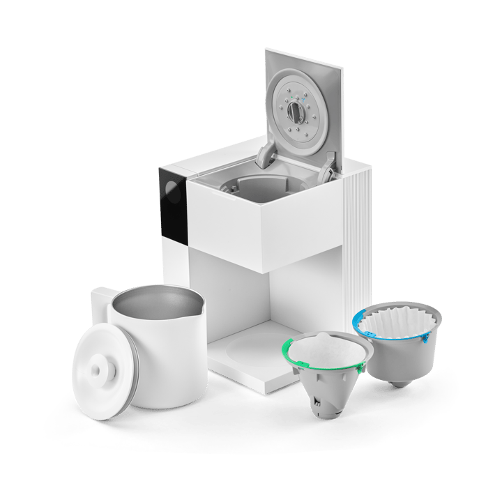 Aiden Precision kaffebryggare, Matte white Fellow