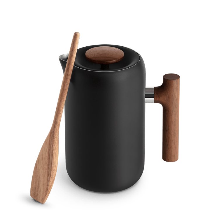 Clara kaffepress 70,9 cl, Matte black-walnut Fellow