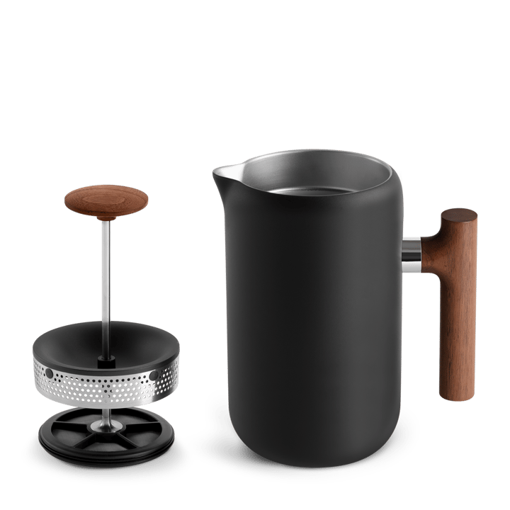 Clara kaffepress 70,9 cl, Matte black-walnut Fellow