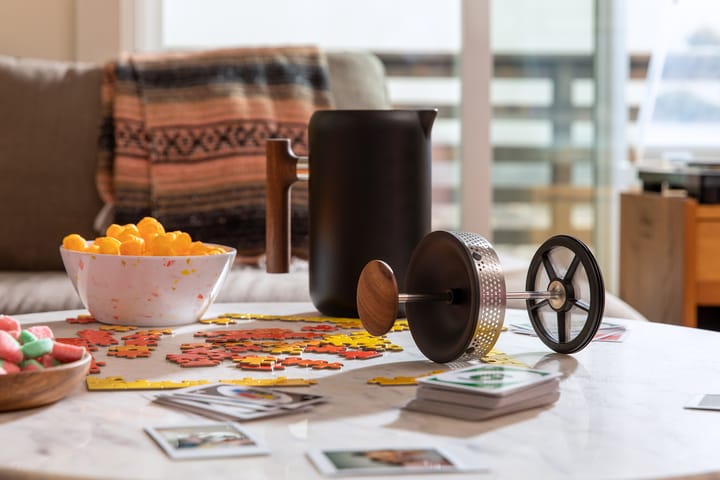 Clara kaffepress 70,9 cl, Matte black-walnut Fellow