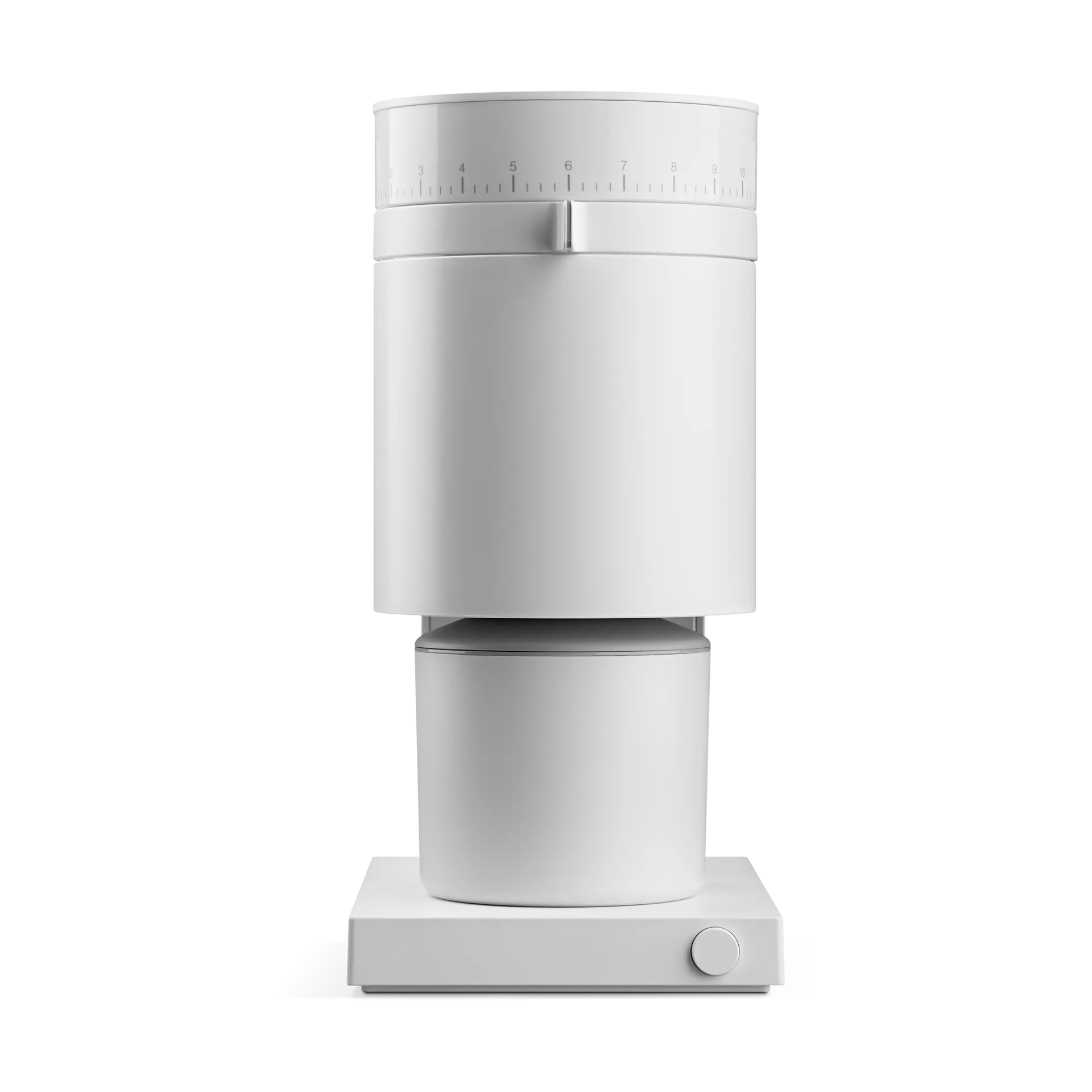 Opus Conical Burr elektrisk kaffekvarn, Matte white Fellow