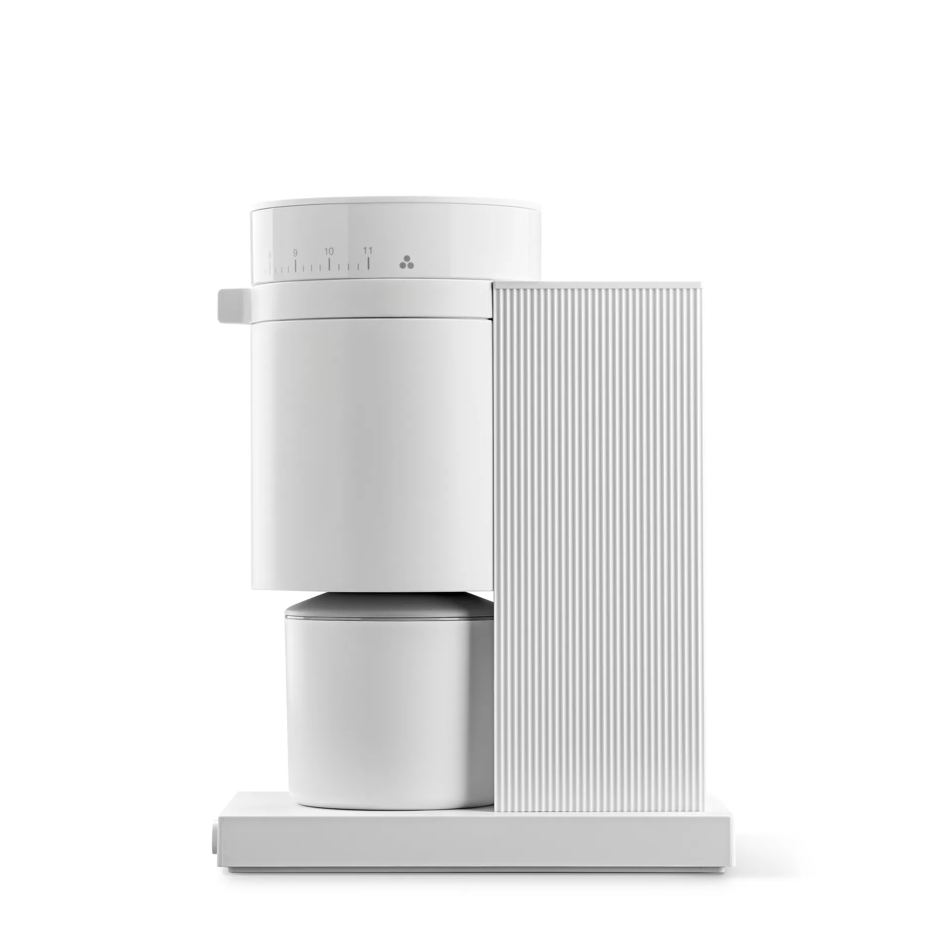 Opus Conical Burr elektrisk kaffekvarn, Matte white Fellow