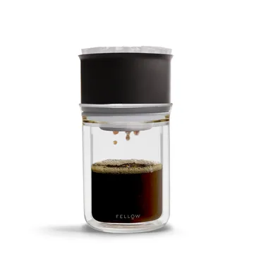 Stagg X pour-over dripper - Matte black-clear glass - Fellow