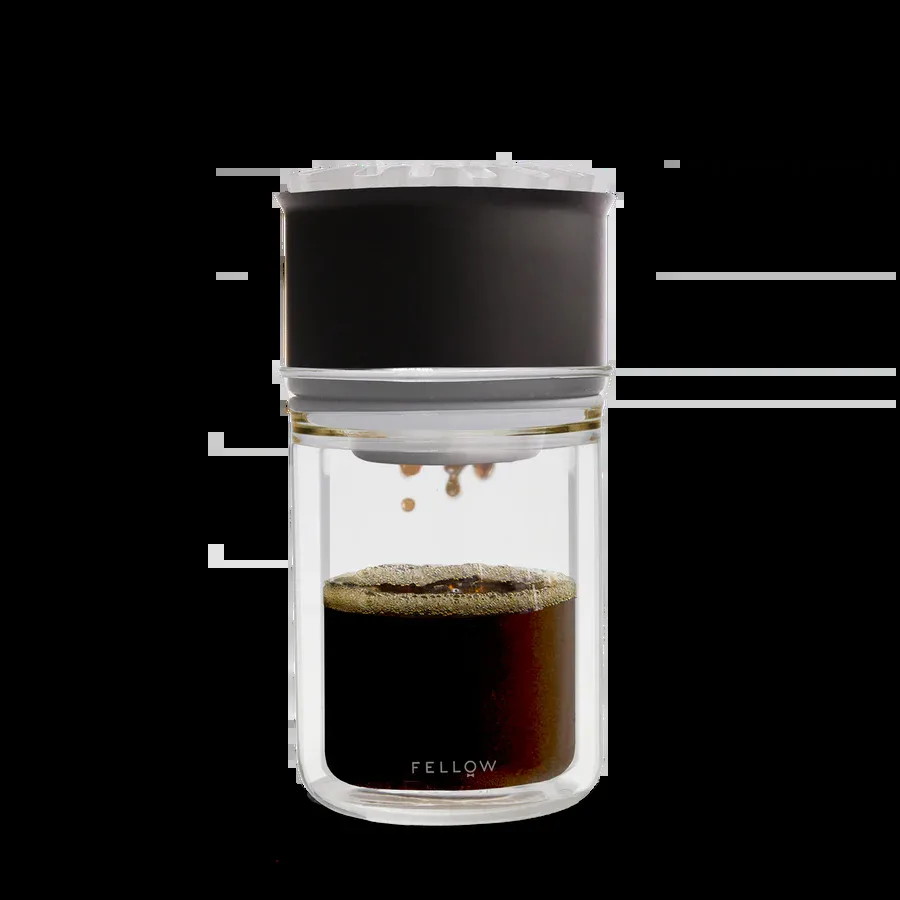 Fellow Stagg X pour-over set Matte black-clear glass