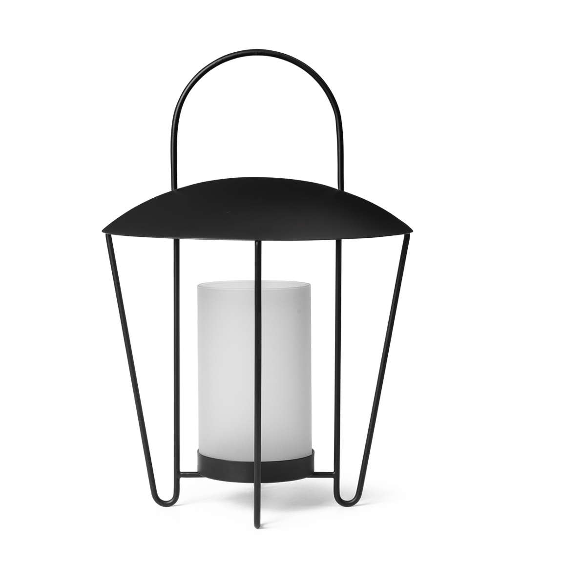 Ferm Living Abri lanterna Black | Skandinavisk Design | Ljuslyktor & Ljusfat | Svart