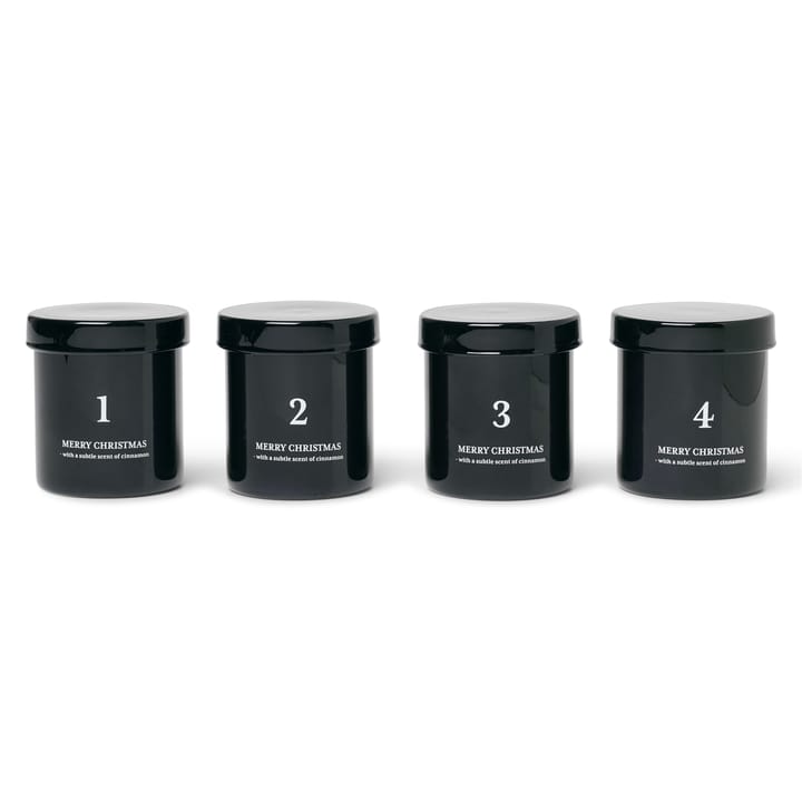 Adventsljus med doft 4-pack - Svart - Ferm LIVING