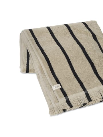 Alee handduk 70x140 cm - Sand-black - Ferm Living