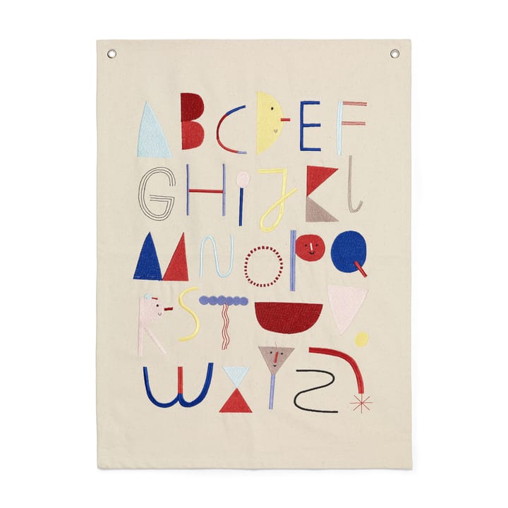 Alphabet tygposter, Offwhite Ferm Living