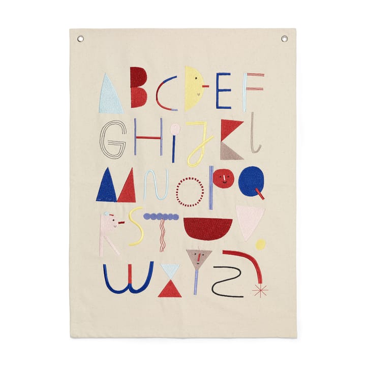 Alphabet tygposter - Offwhite - ferm LIVING