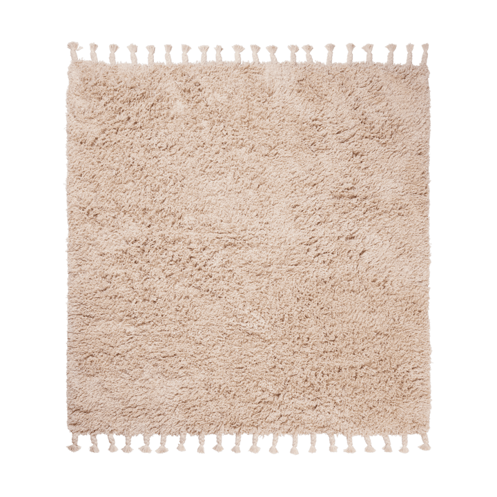 Amass long pile matta 140x140 cm - Off-white - Ferm Living