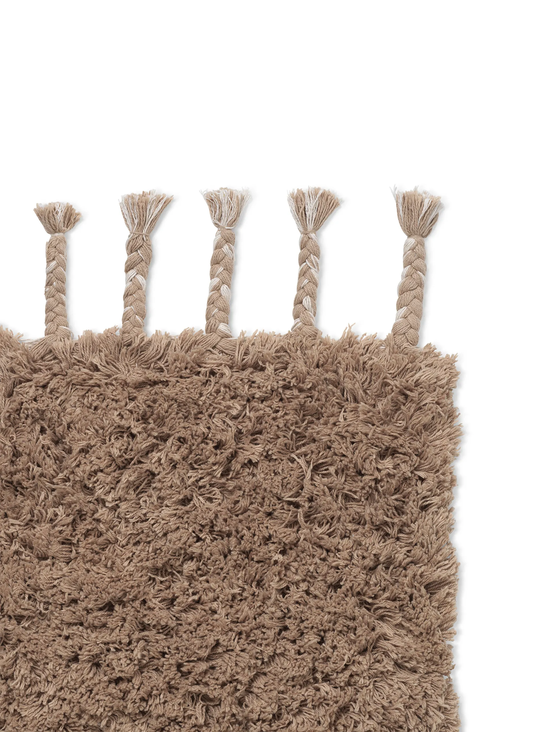 Amass long pile matta 70x50 cm, White Pepper Ferm Living