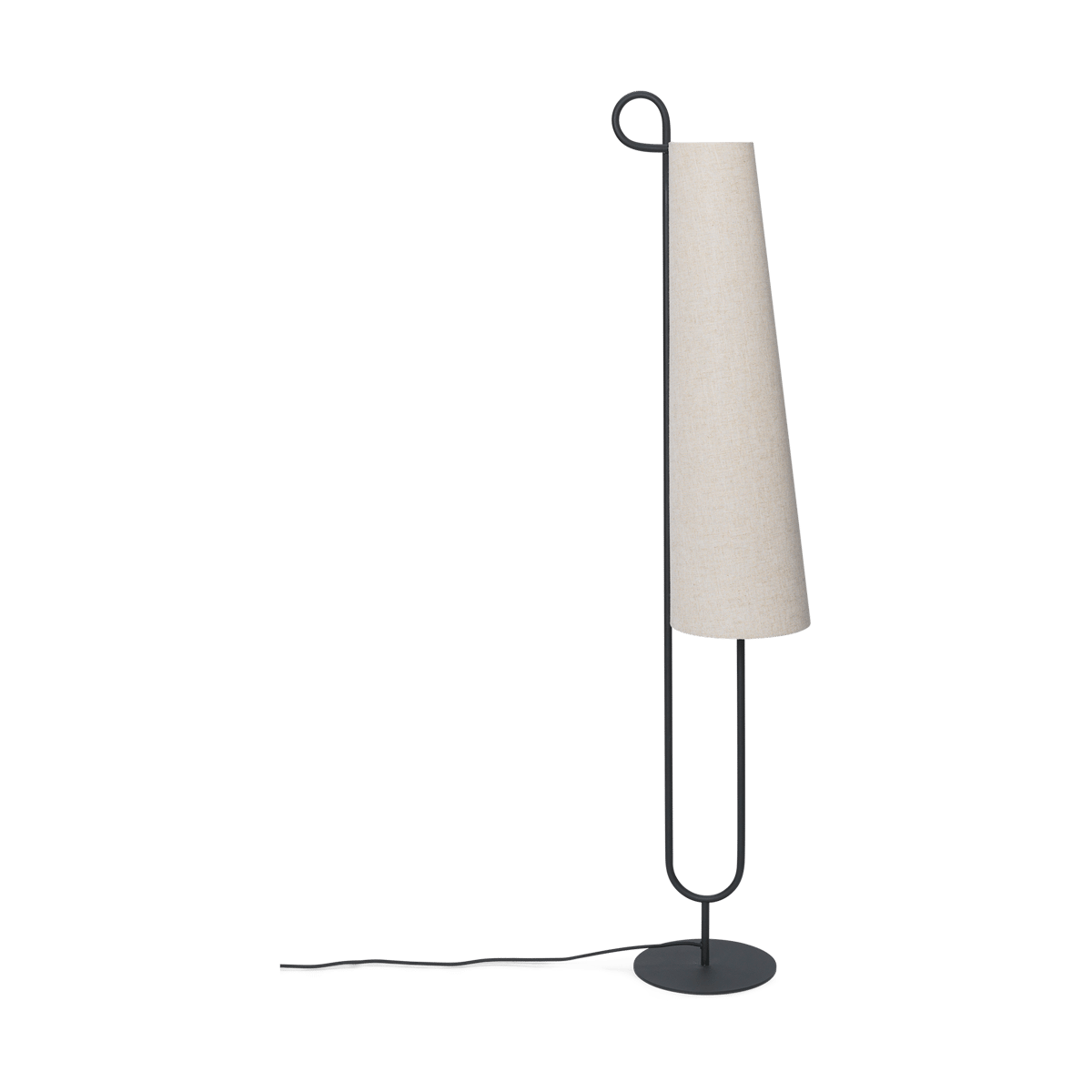 Ferm Living Ancora golvlampa Black-Natural | Skandinavisk Design | Golvlampor | Svart