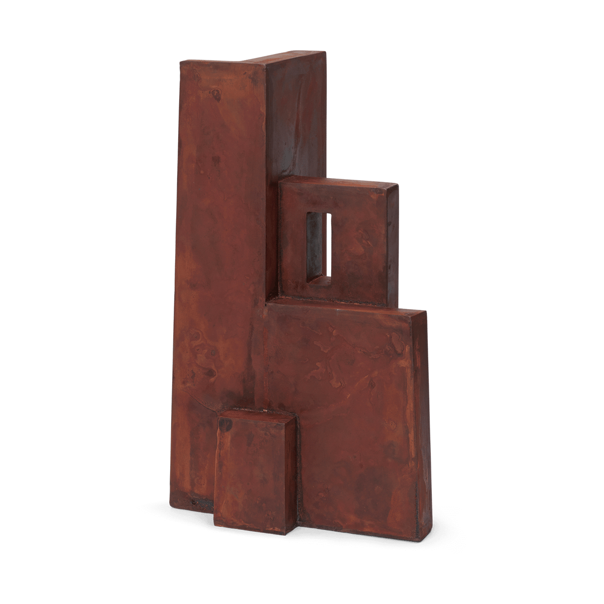 Ferm Living Aperture skulptur Oxide | Skandinavisk Design | Dekorationsdetaljer | Brun