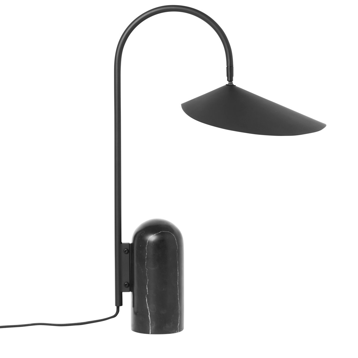 Ferm Living Arum bordslampa Svart | Skandinavisk Design | Bordslampor | Svart