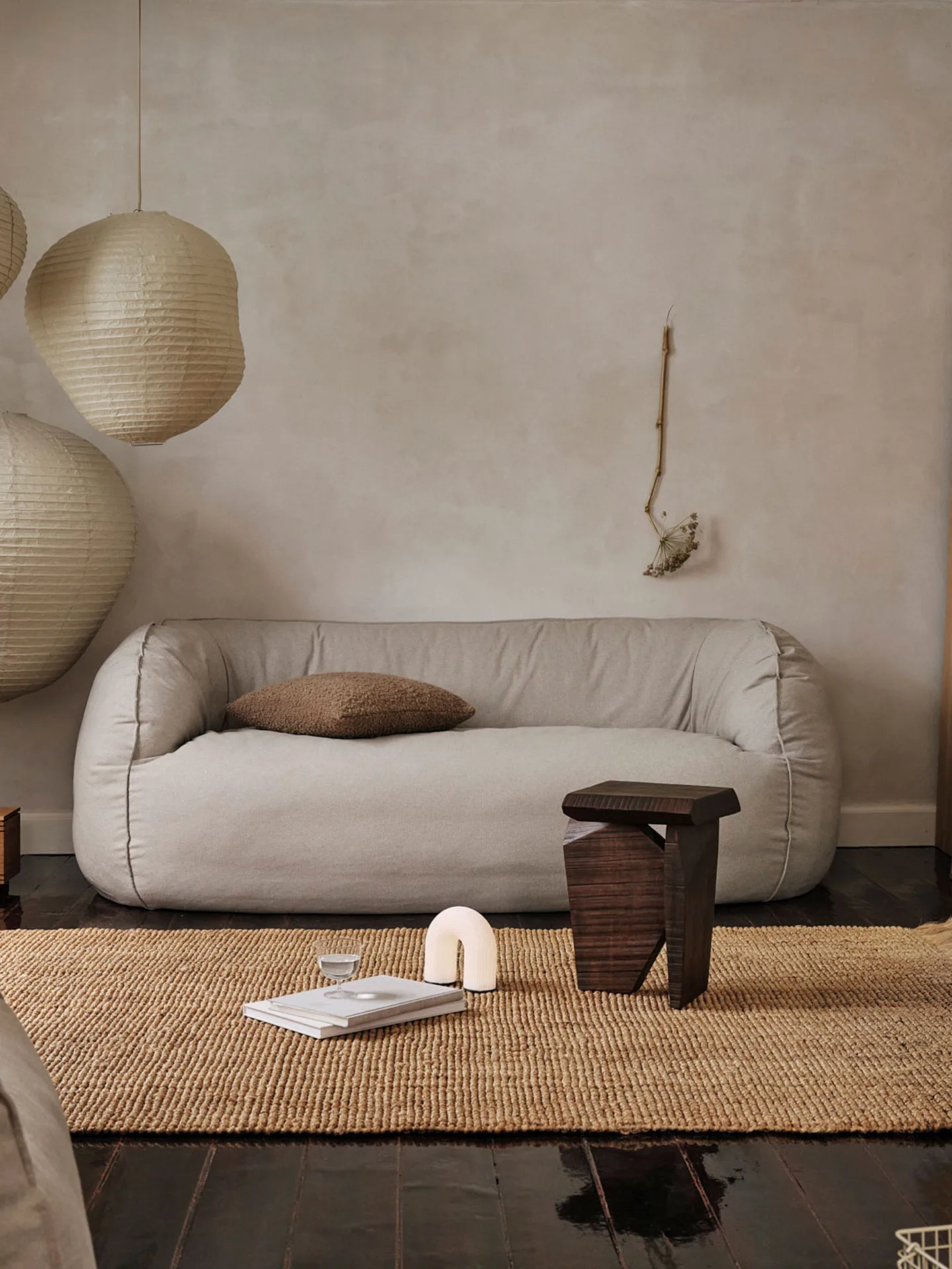 Athens matta, Natural, 170x240 cm Ferm Living