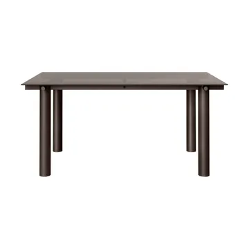 Atura matbord - Dark chocolate-dark tinted glass, 90x160 cm - Ferm Living