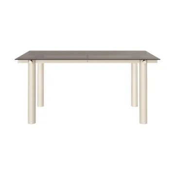 Atura matbord - Light cashmere-dark tinted glass, 90x160 cm - Ferm Living