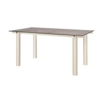 Atura matbord - Light cashmere-dark tinted glass, 90x160 cm - Ferm Living