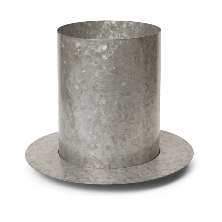 Auran kruka medium H: 26,6 cm - Galvanized iron - ferm LIVING