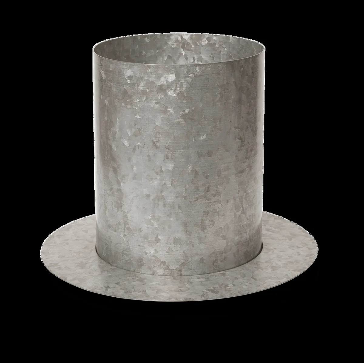 ferm LIVING Auran kruka medium H: 26,6 cm Galvanized iron