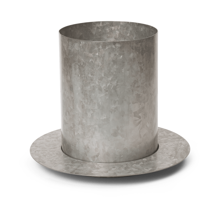 Auran kruka small H: 21 cm - Galvanized iron - Ferm LIVING