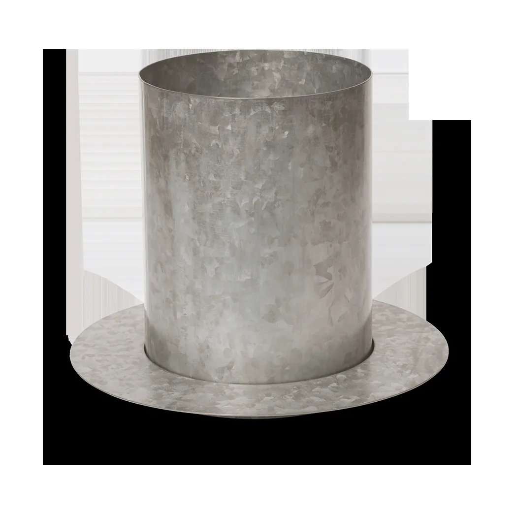 ferm LIVING Auran kruka small H: 21 cm Galvanized iron