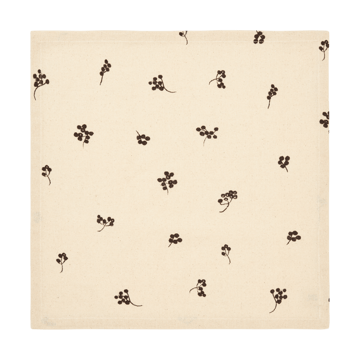 Baies bomullsservett 40x40 cm 4-pack - Natural-dark chocolate - Ferm Living