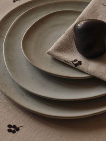 Baies bomullsservett 40x40 cm 4-pack - Natural-dark chocolate - Ferm Living