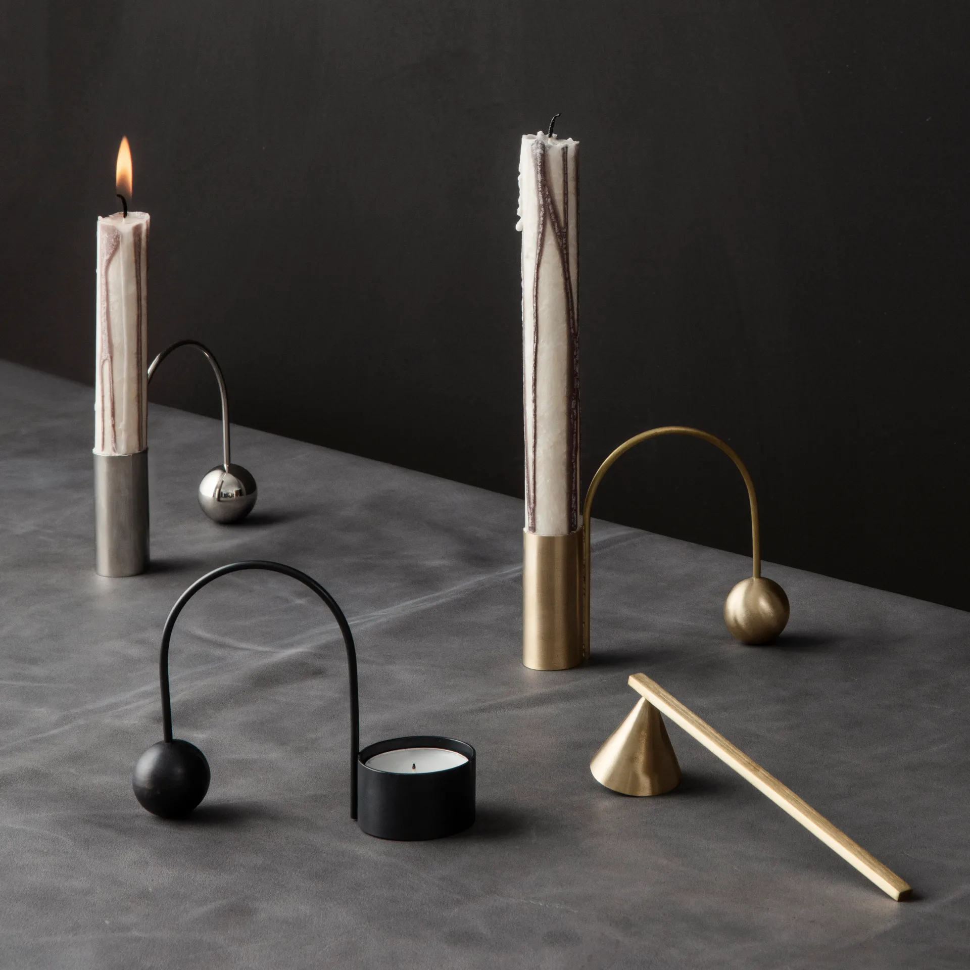 Balance krom ljusstake, kronljus Ferm Living
