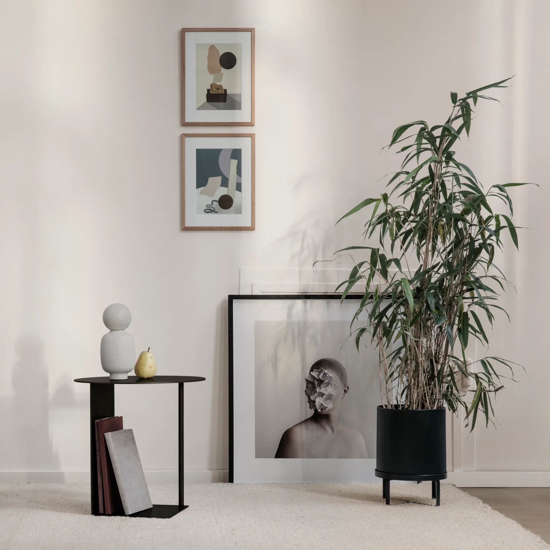 Bau kruka large Ø28 cm, Svart Ferm Living