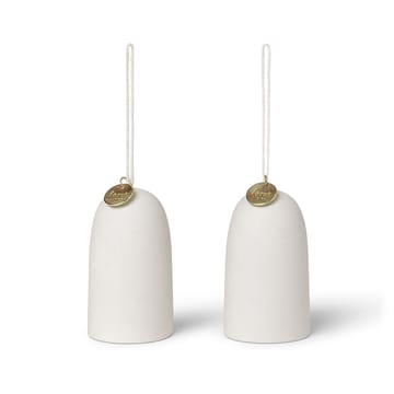 Bell klocka julhänge Ø4 cm 2-pack - Off-white - Ferm Living