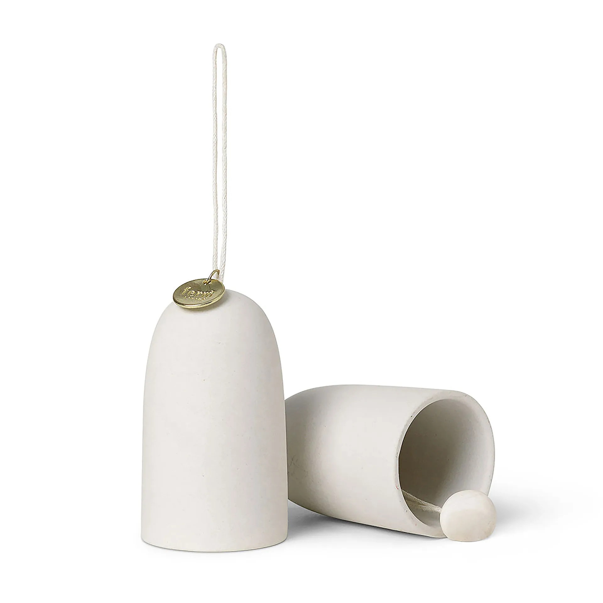 Bell klocka julhänge Ø4 cm 2-pack, Off-white Ferm Living