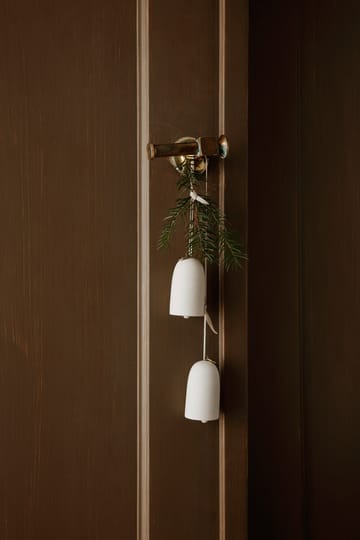 Bell klocka julhänge Ø4 cm 2-pack - Off-white - Ferm Living