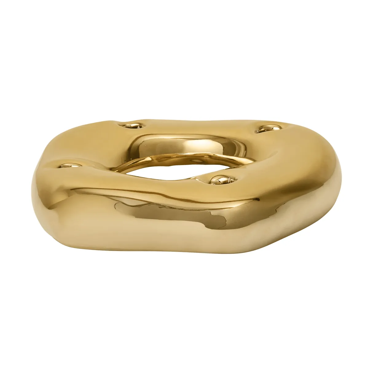 Bellure ring ljusstake, Mässingfinish Ferm Living