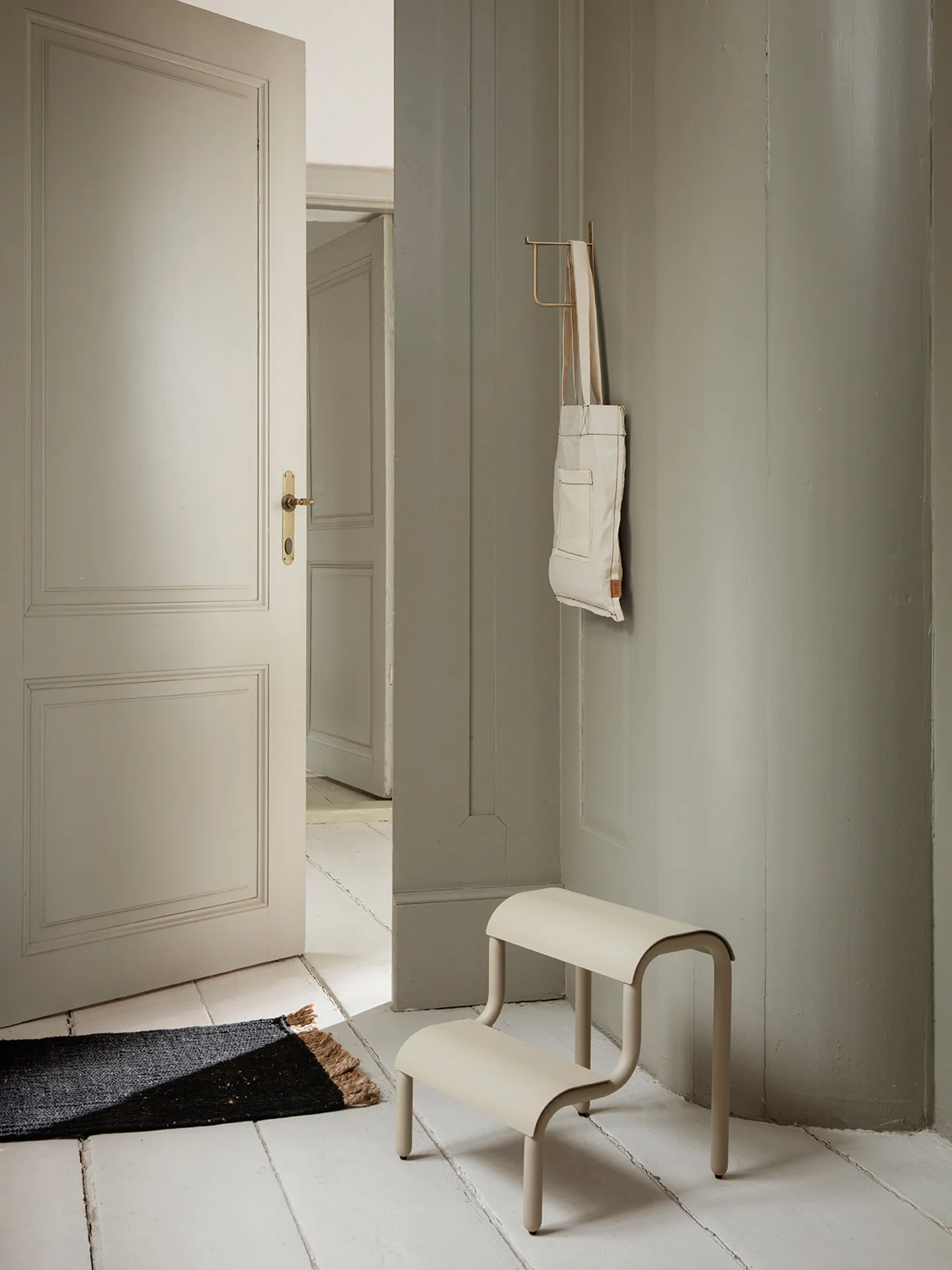 Block dörrmatta 50x80 cm, Black-natural Ferm Living