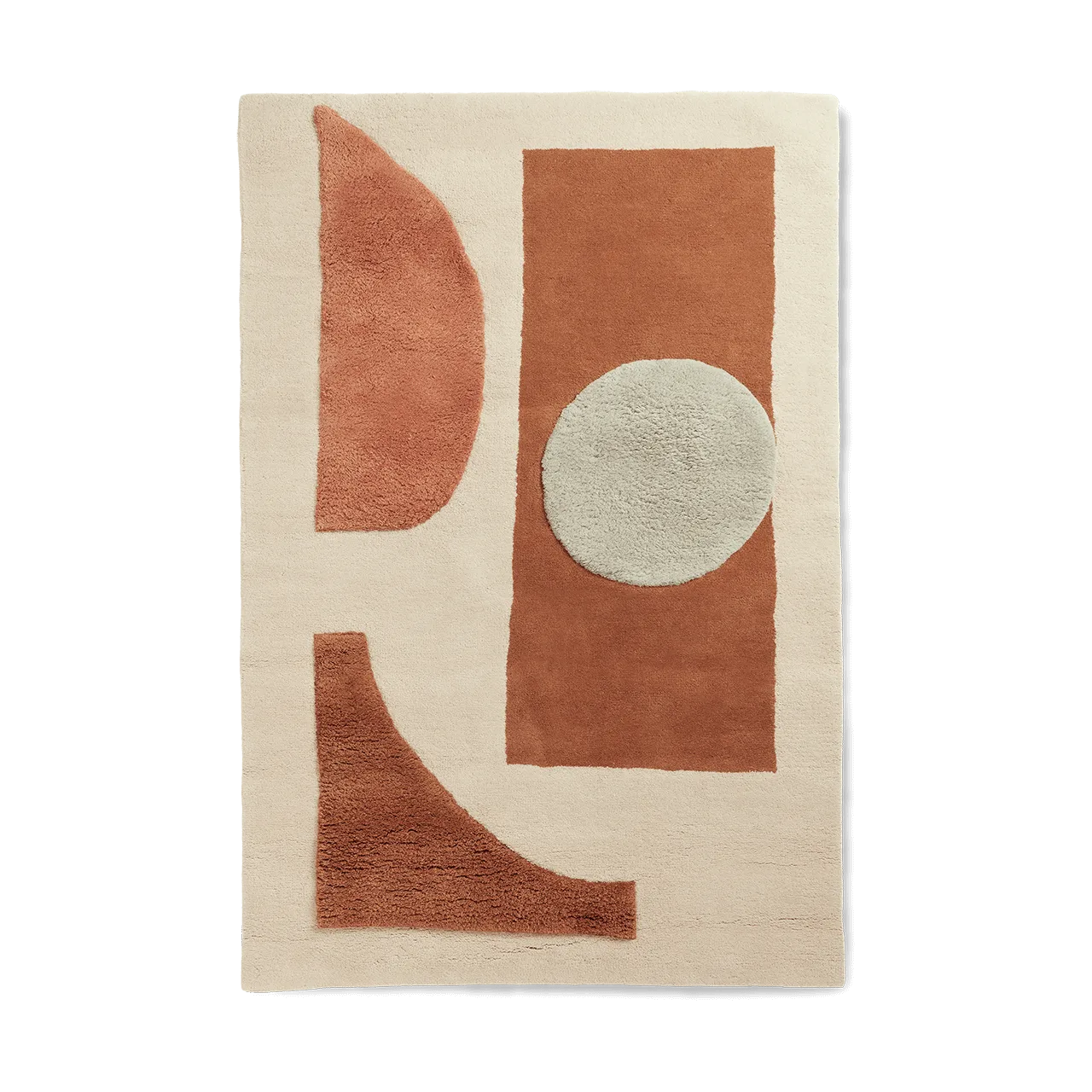 Bloco tuftad matta, Blush-off white, 120x180 cm Ferm Living