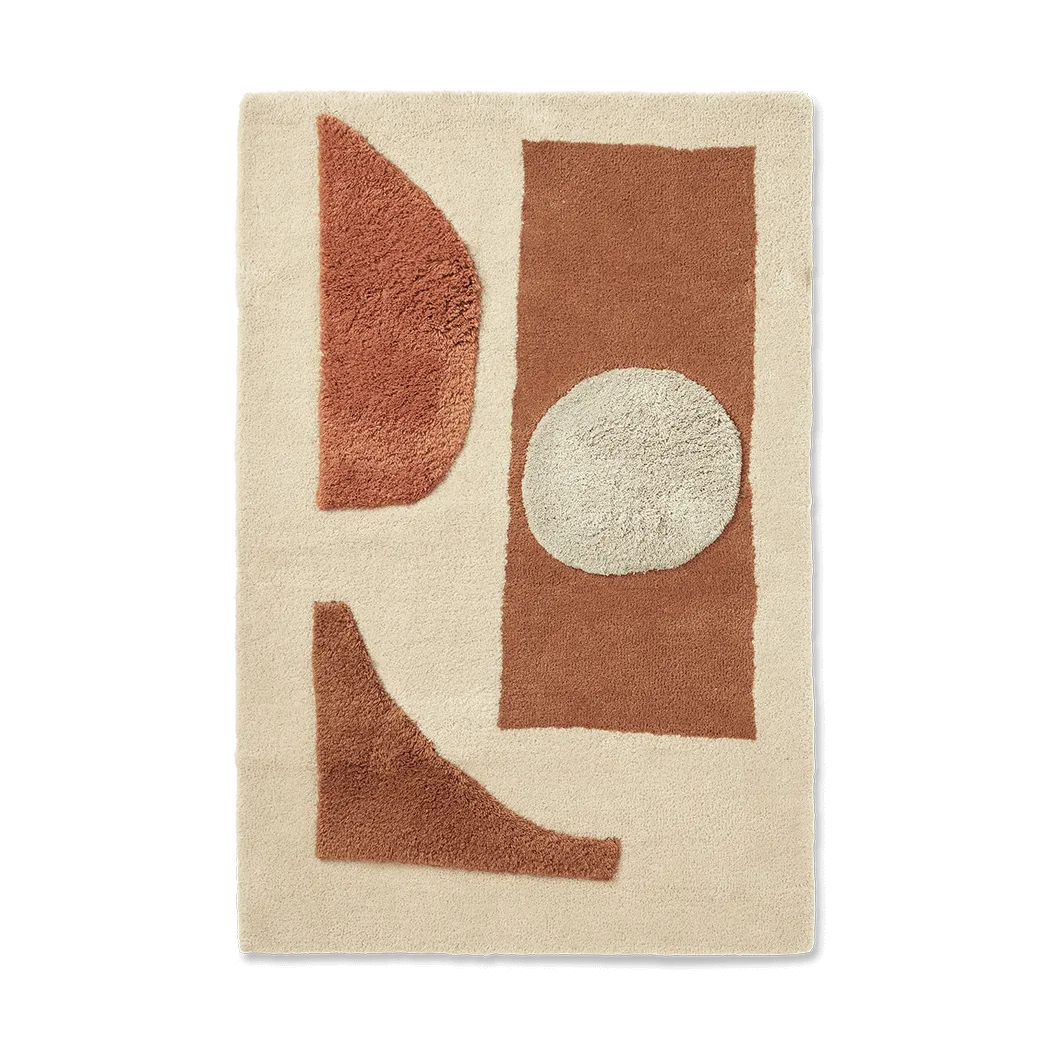 Bloco tuftad matta, Blush-off white, 80x120 cm Ferm Living