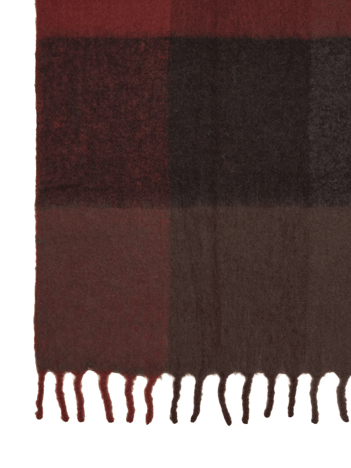 Blur mohair pläd, Dark chocolate-oxide red, 130x170 cm Ferm Living