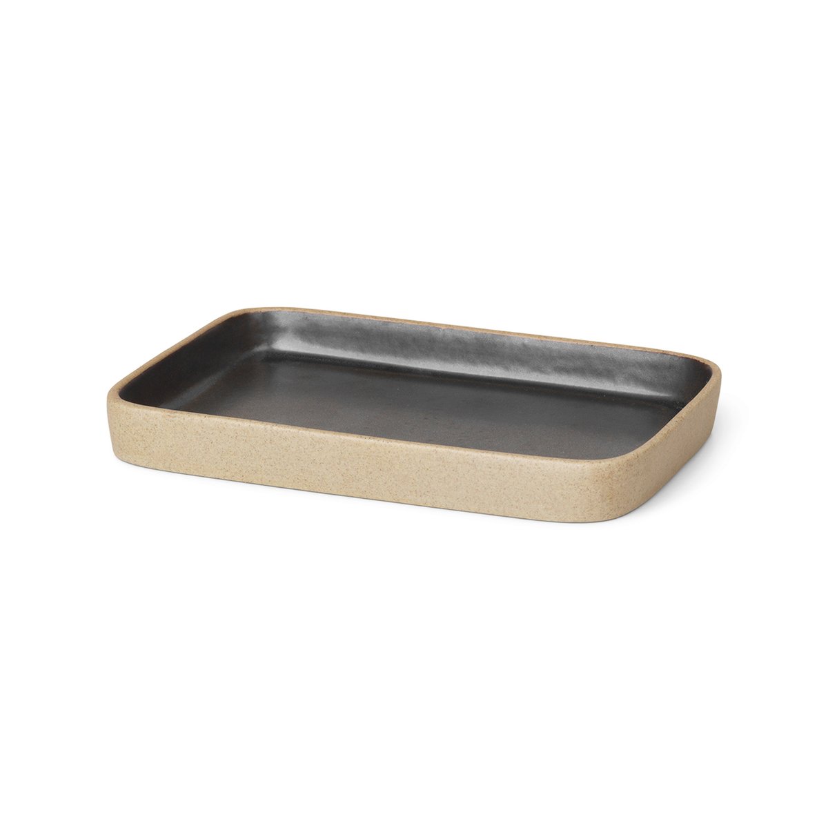 Ferm Living Bon dekorationsbricka liten Beige-svart