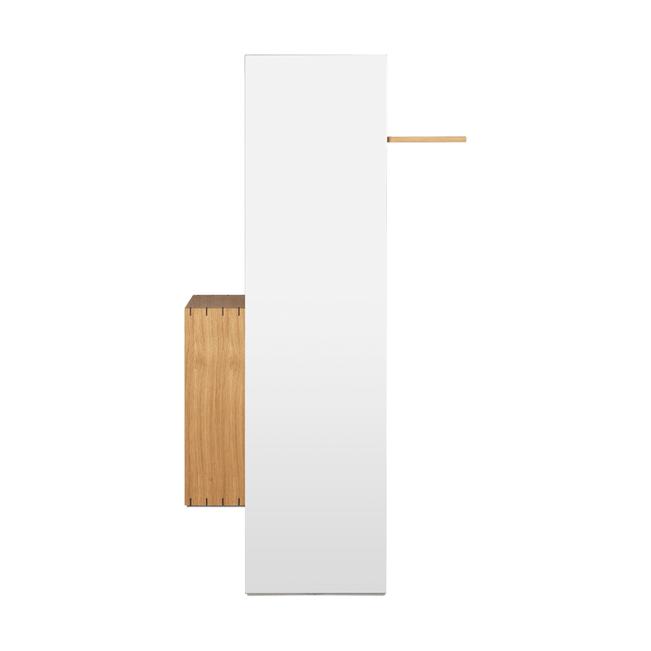 Bon hallway cabinet klädhängare med spegel - Oiled Oak - ferm LIVING