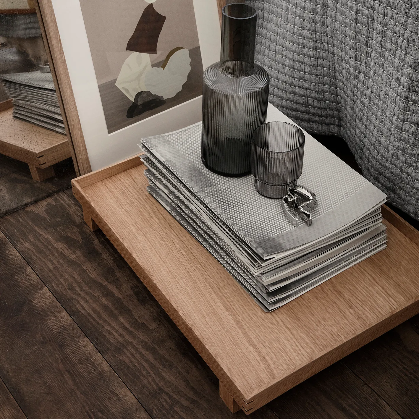 Bon träbricka large, Ek Ferm Living