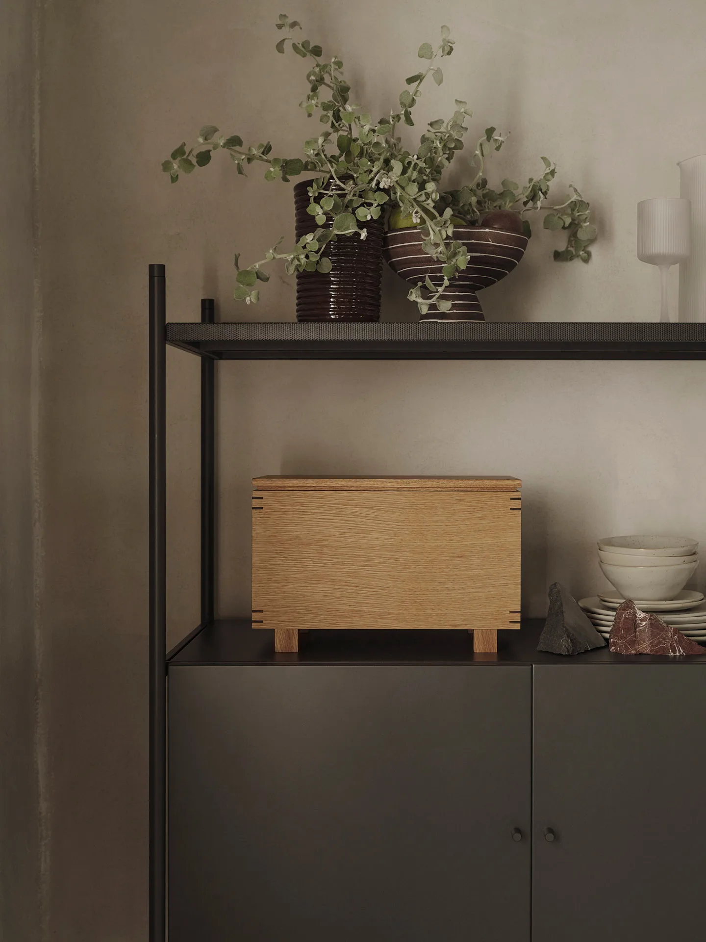 Bon trälåda 19x35 cm, Oiled oak Ferm Living