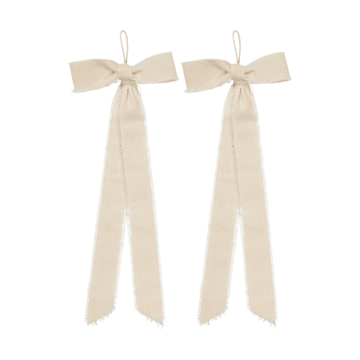 Bow dekorationshänge small 15x40 cm 2-pack - Natural - Ferm Living