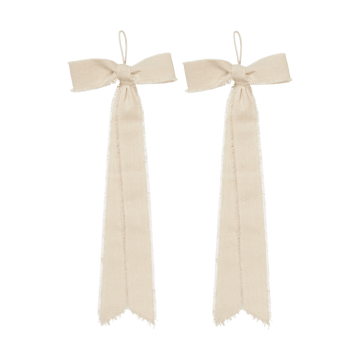 Bow dekorationshänge small 15x40 cm 2-pack - Natural - Ferm Living