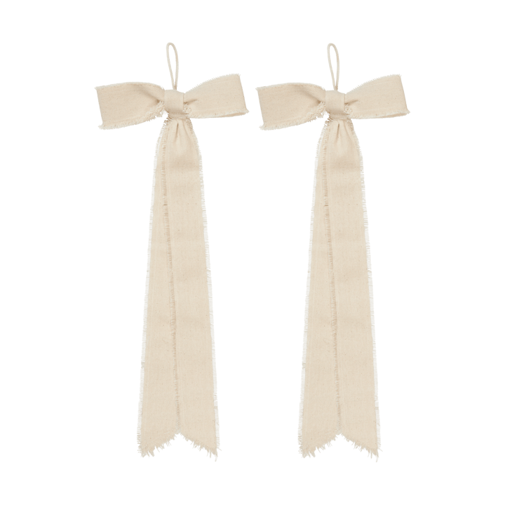 Bow dekorationshänge small 15x40 cm 2-pack, Natural Ferm Living