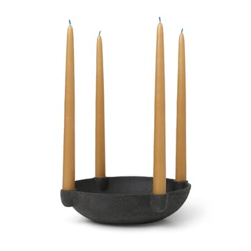 Bowl adventsljusstake keramik large Ø27 cm - Mörkgrå - Ferm Living