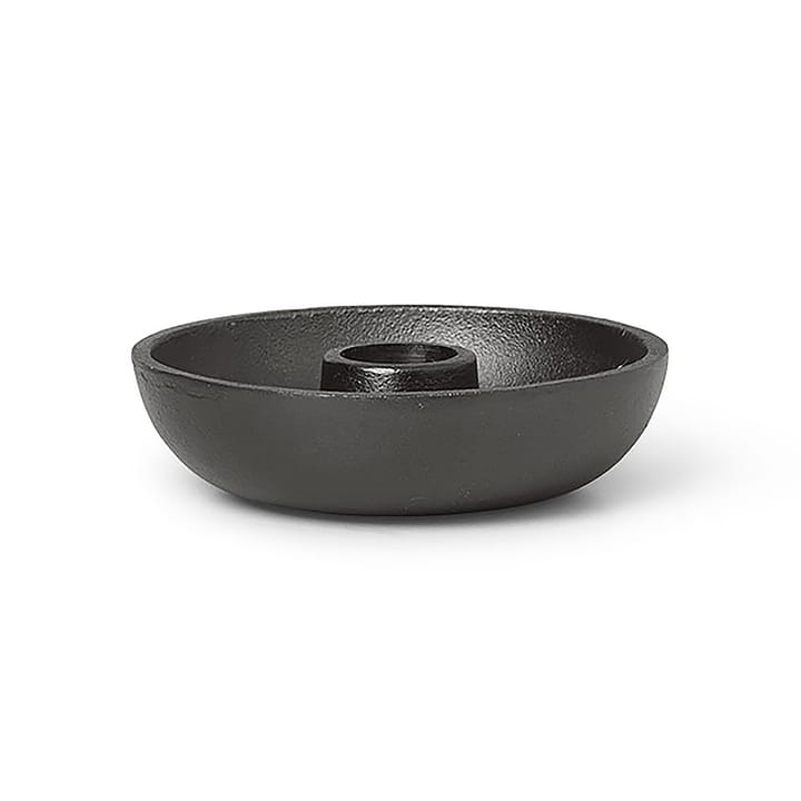 Bowl ljusstake Ø10 cm - Blackened aluminium - Ferm LIVING