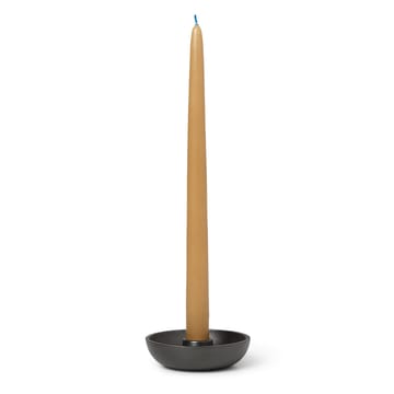 Bowl ljusstake Ø10 cm - Blackened aluminium - Ferm Living