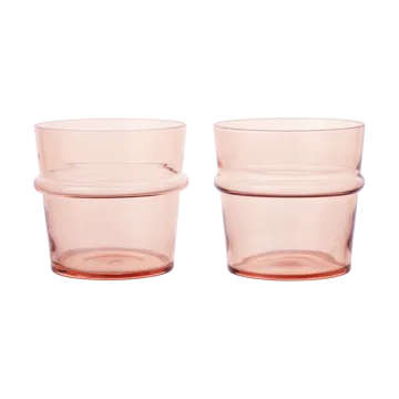 Boya dricksglas lågt 30 cl 2-pack - Blush - Ferm Living